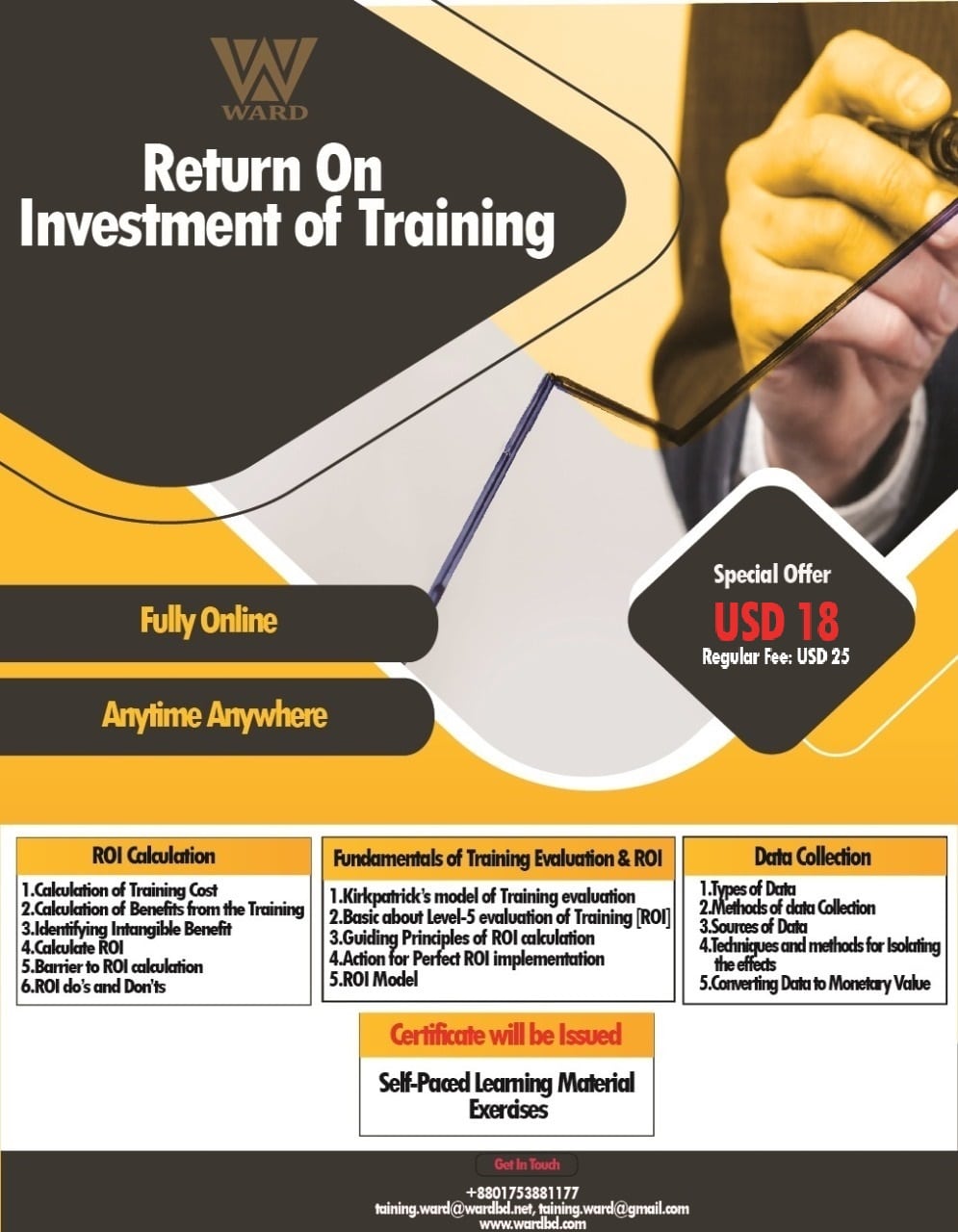Return On Investment of Training: Tools & Techniques
