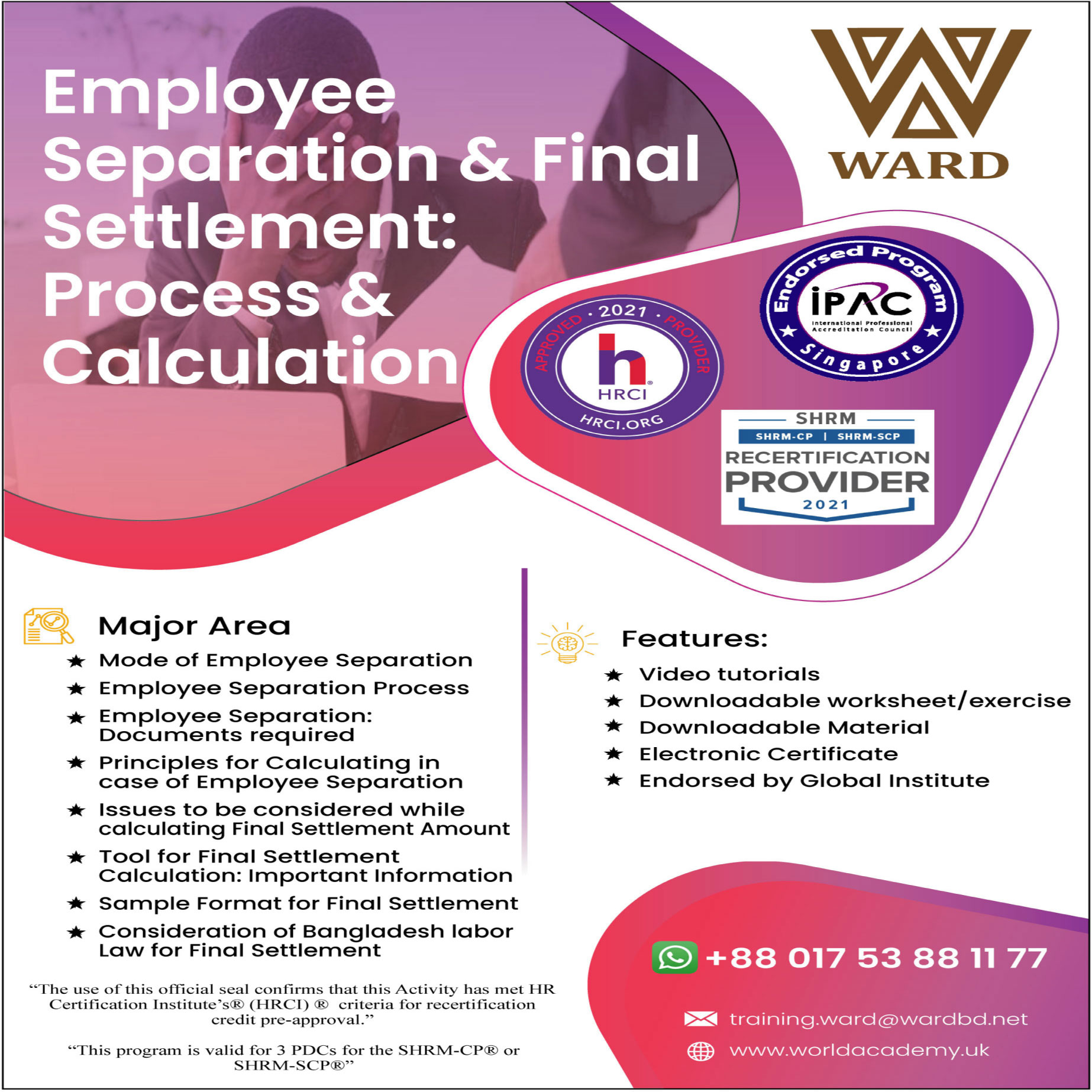 Employee Separation and Final Settlement: Process and Calculation