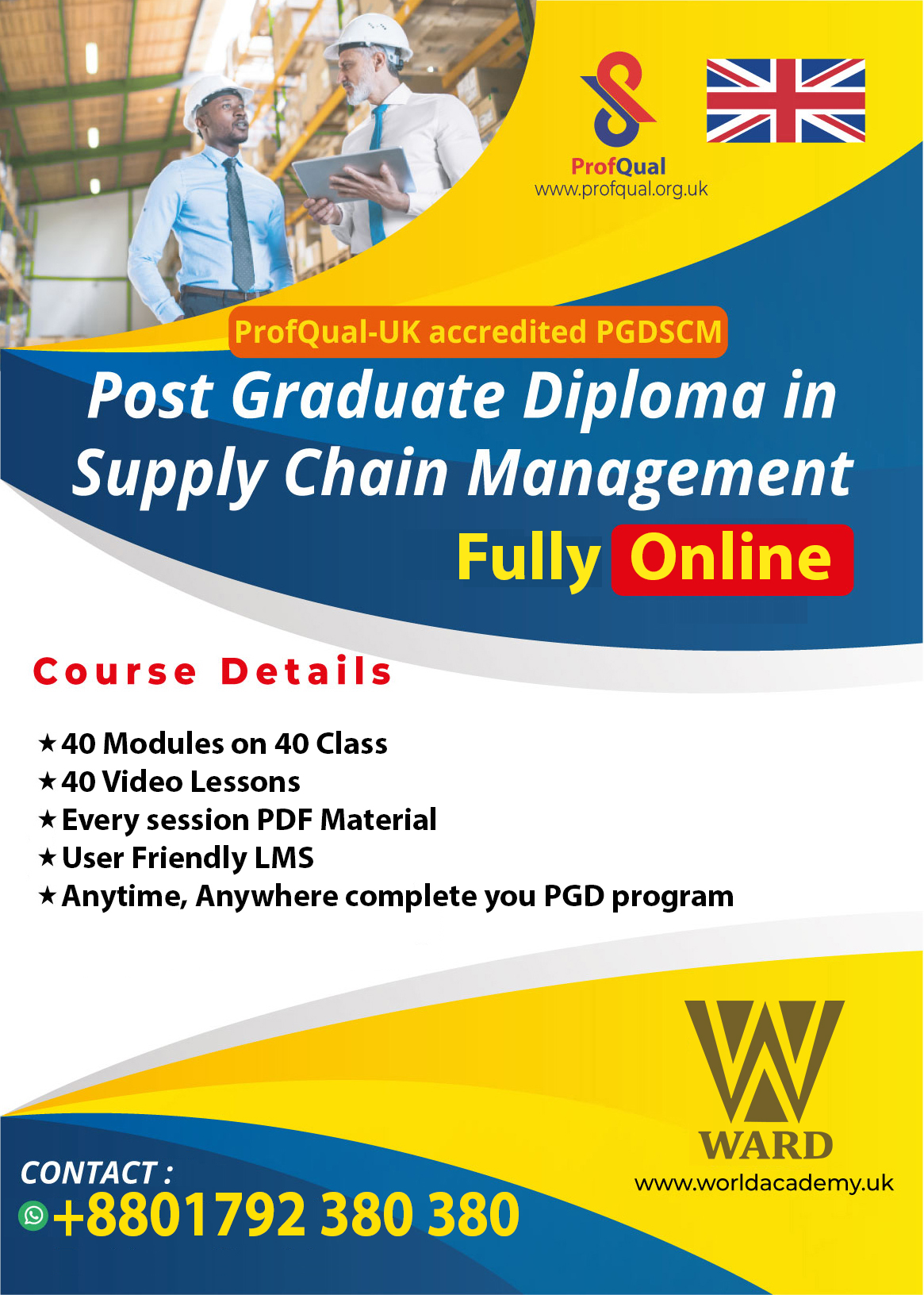 Post Graduate Diploma in Supply Chain Management [PGDSCM-OT] (Fully Online)