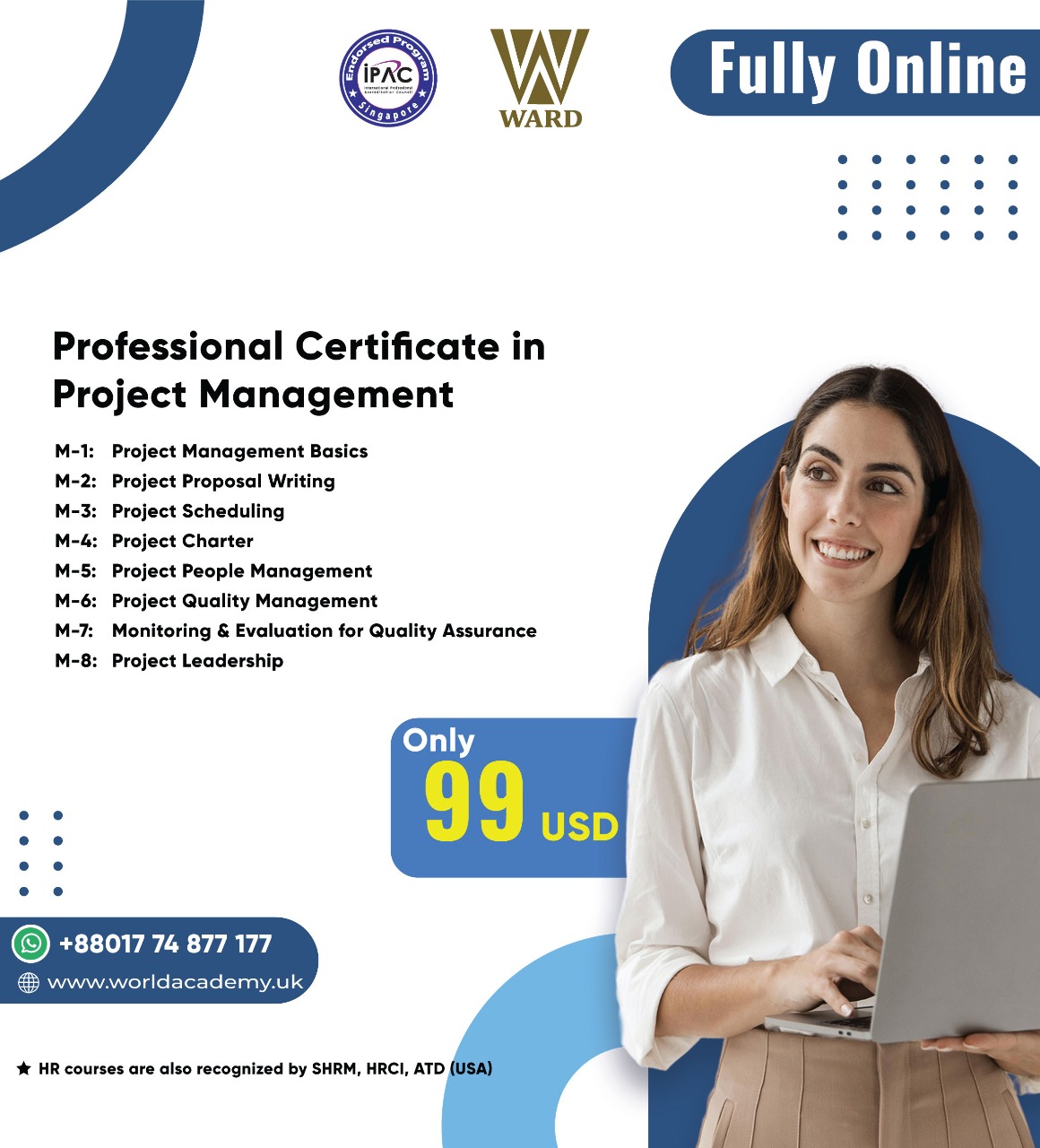 Professional Certificate in Project Management [PcPM] - Online
